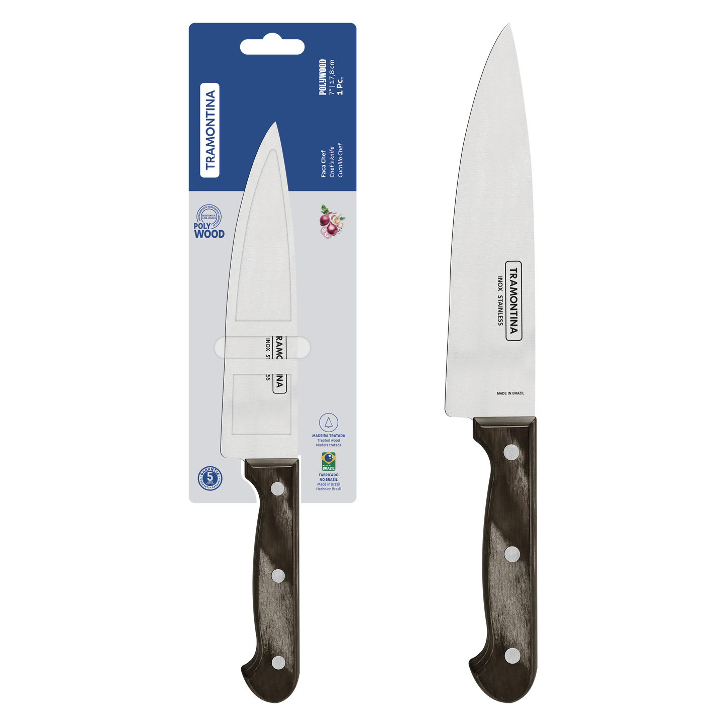 Cuchillo Chef tramontina 17.5cm